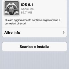 Apple: rilasciato firmware 6.1 al pubblico