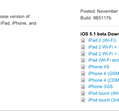 Apple rilascia iOS 5.1 beta 1 agli sviluppatori