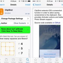 Cydia: ClipShot migliora la gestione degli screenshots su iOS