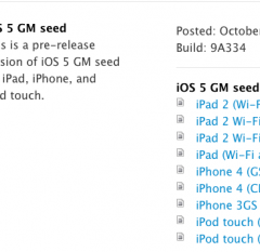 Apple: disponibile iOS 5 GM