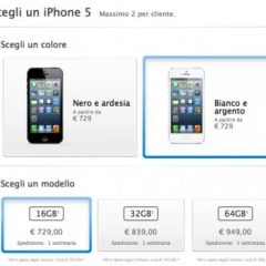 Apple Store: iPhone 5 ora spedito in una settimana