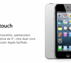 Apple aggiunge un nuovo iPod touch (da 16GB e senza fotocamera posteriore) a 249€