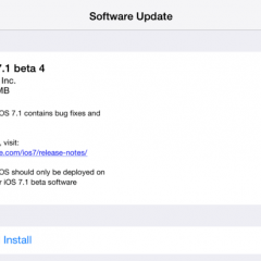 Apple: disponibile iOS 7.1 beta 4